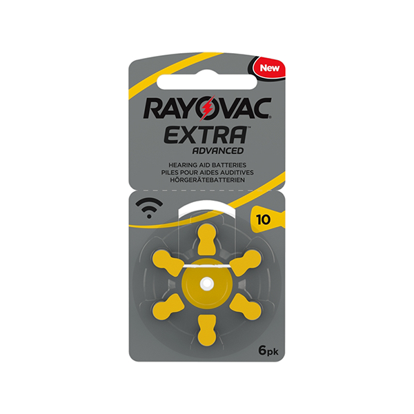Rayovac P10A (geel) hoortoestelbatterij